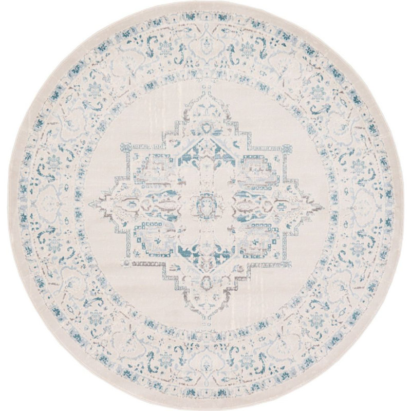 Pharaoh Abstract Indoor Rug, Round 4'