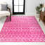 Tapis marocain Kateshia HYPE Boho Vintage Diamond Fuchsia / Ivory-1802146031
