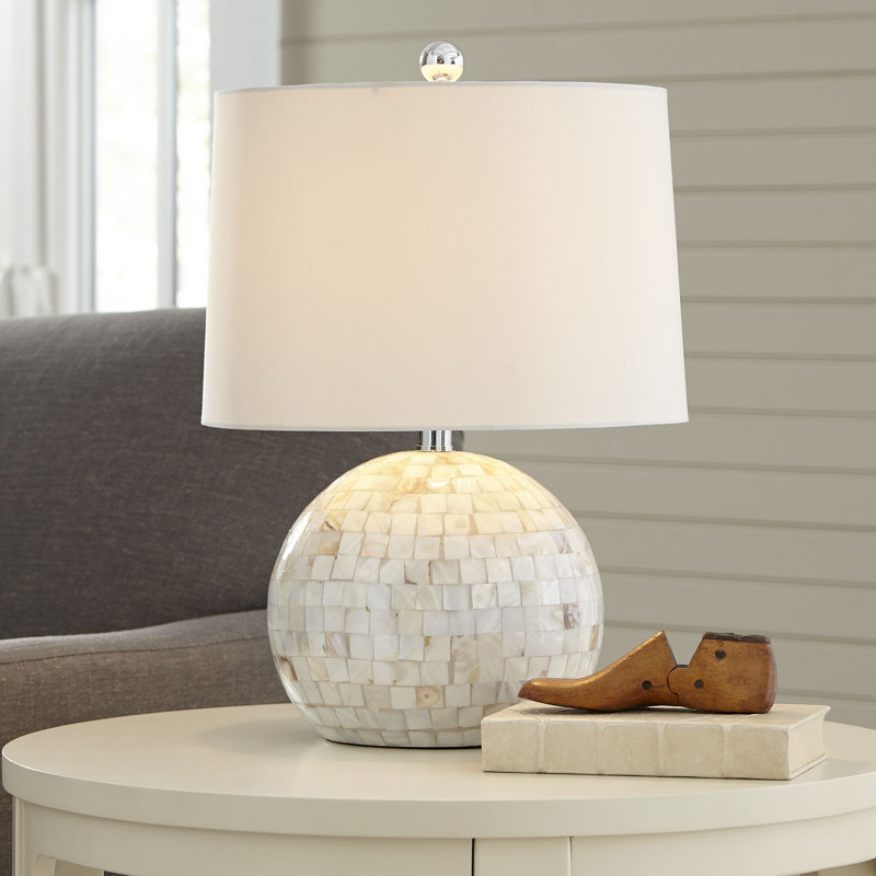 Adem Table Lamp, Brown/Cream