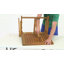 Table de balcon pliante en bois Meranti