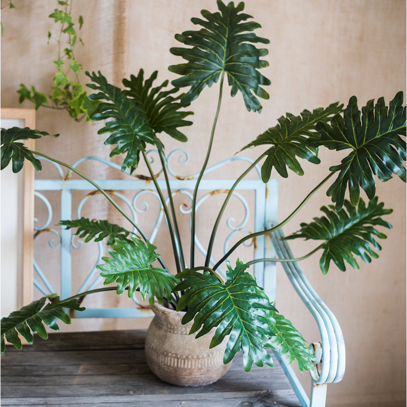 Plante philodendron artificielle en pot