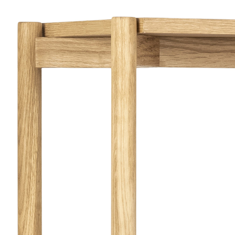 Evryn 160cm H x 86cm W Etagere Bookcase, Oiled Oak