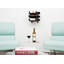 9 Bottle Wall Mounted Wine Bottle Rack in Black