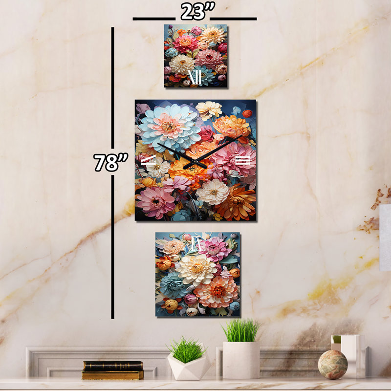 Saderia Metal Wall Clock