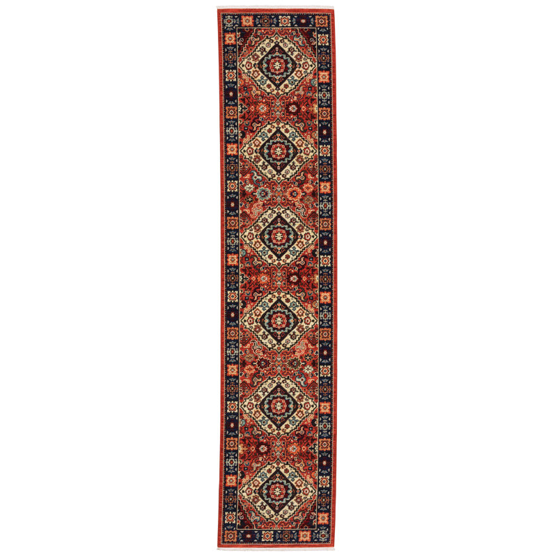 Oaklynn Performance Oriental Indoor Rug, Runner 2'6" x 12'