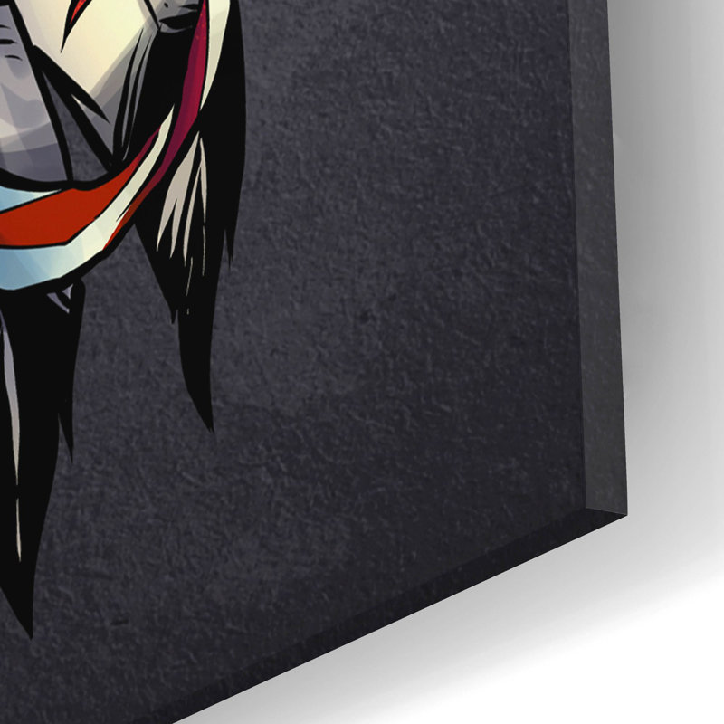 Aigle tenant le drapeau sur plastique / acrylique par Flyland Designs Print, H 16 po x l 12 po x P 0,13 po