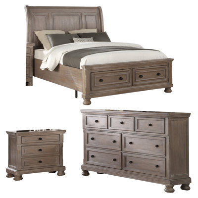 Ensemble de chambre configurable avec lit plateforme Friese