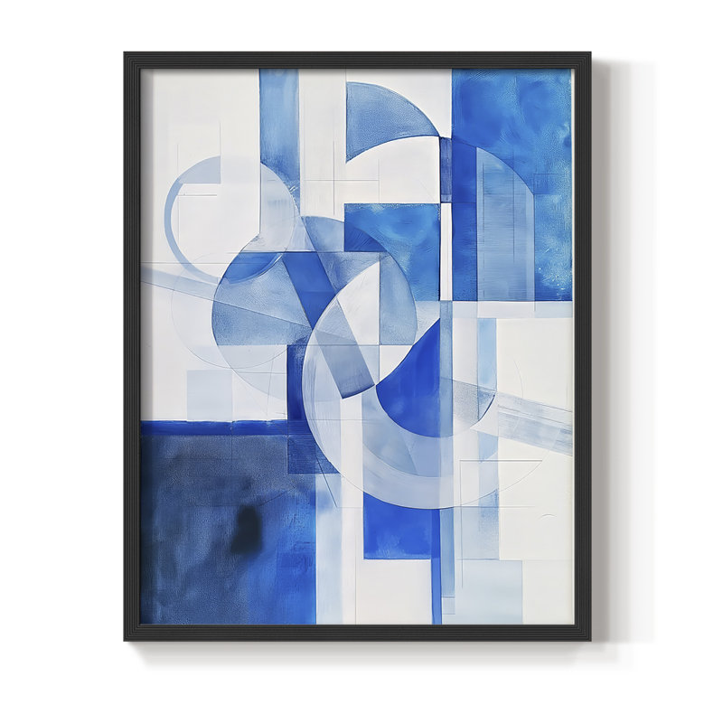 Série ABSTRACT Cxxiii - reproduction encadrée de qualité supérieure - prête à être accrochée - aucun clou requis