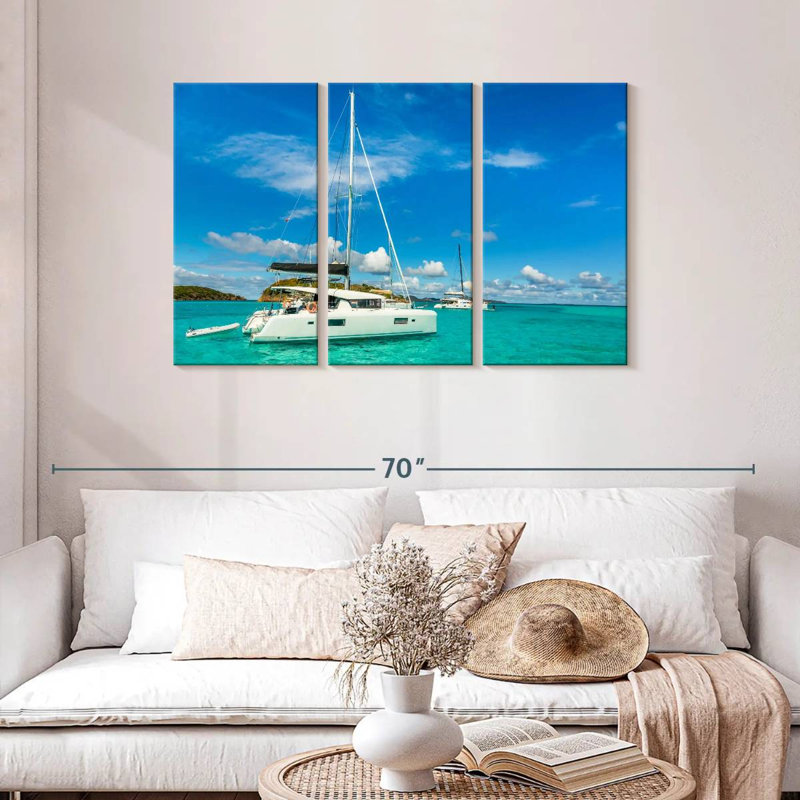 Mehar Catamarans In The Caribbean, 28" H x 45" W