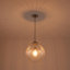 Luminaire suspendu 1 lumière en verre nervuré 1 lumière-1613249230
