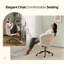 Chaise de bureau pivotante 25,1 pouces-1075718552