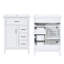 Meuble-lavabo autoportant de 24 po avec lavabo en céramique, porte et tiroirs à fermeture en douceur, rangement multicouche-1459616565