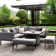 Mattalyn Outdoor Fabric Pulse Square Corner Dining Set - with Rising Table