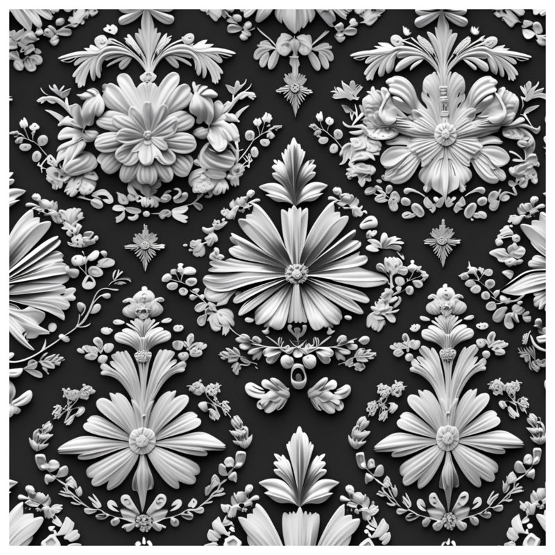Tapis de bain Floral, 24in W x 17in L