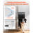 Large Pet Door 20.55" L x 13.82" W x 3.02" H Steel 1 Piece Dog Door White Triple Magnetic Flap Metal Frame Weatherproof for Exterior Doors