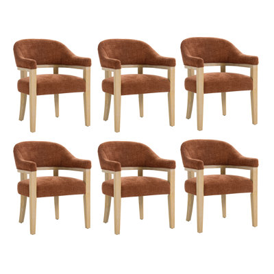 Kindle Farmhouse Dining Chair With Solid Wood Legs