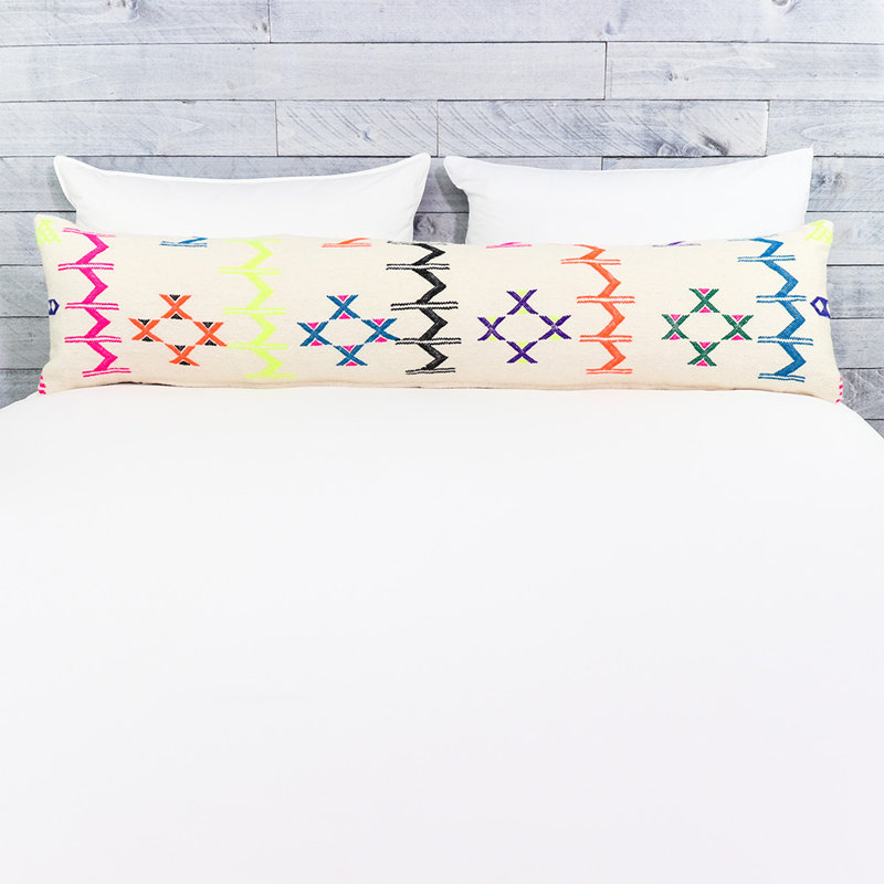 Zinat Embroidered Wool Pillow Cover