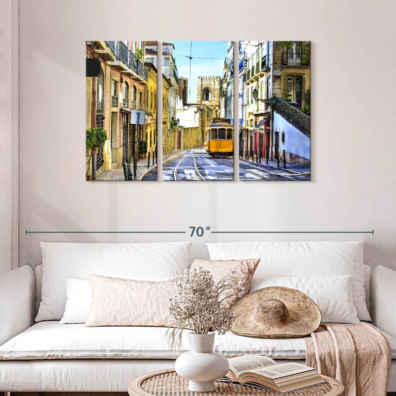 Rue Sireci à Lisbonne, H 28 po x l 45 po