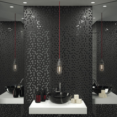14.7 x 14.7 cm Beveled Porcelain Tile