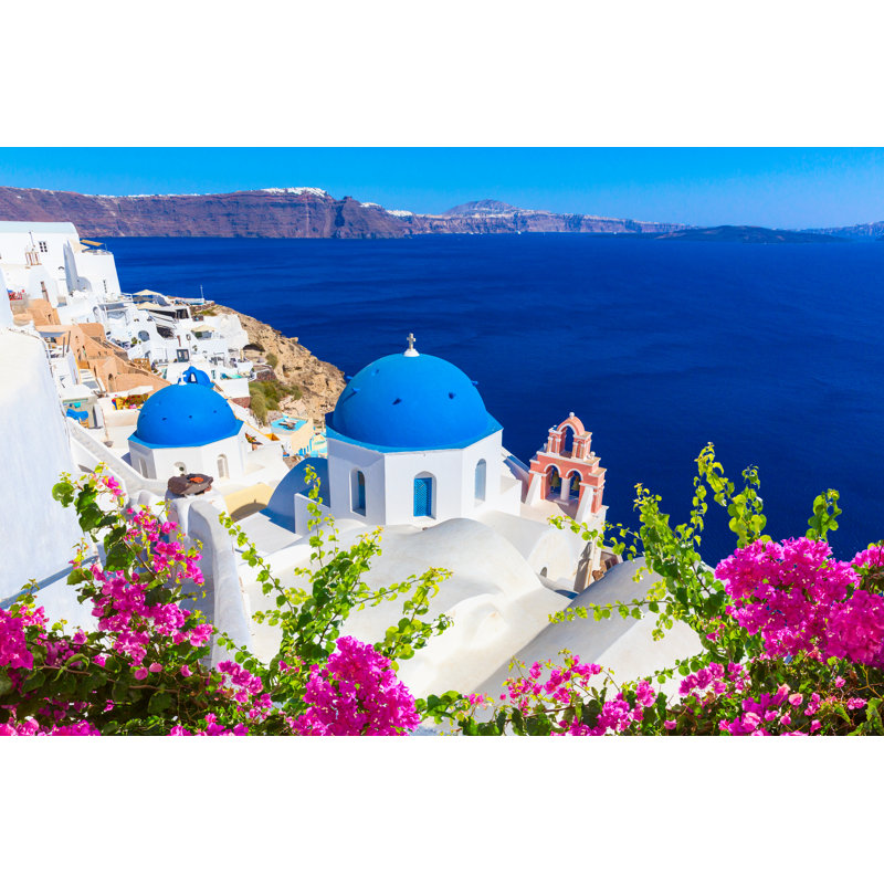 Gamboa Santorini Island, Greece by Maglara - Wrapped Canvas Photograph, 30cm H x 46cm W x 3.8cm D