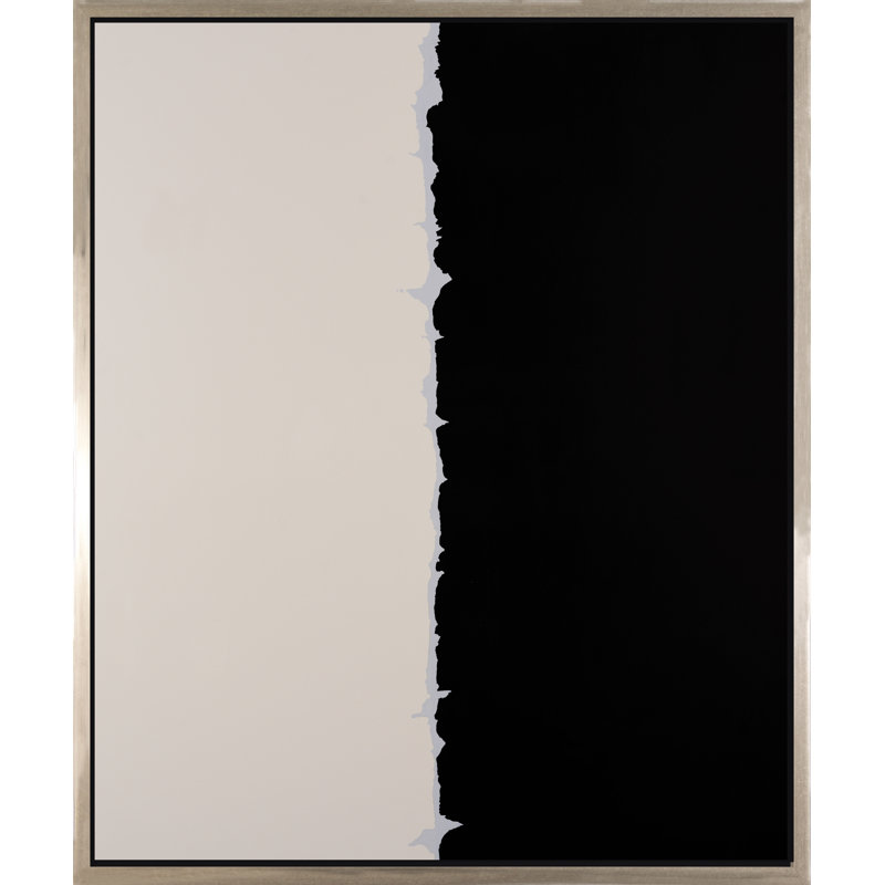 Torn Painting, Silver Framed