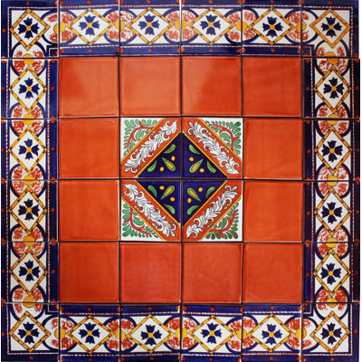 TalaMex Piedad Mexican Tile Set Backsplash Mural
