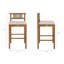 Ensemble de bar d'extérieur en bois de teck 3 pièces Akeya-125185435-125185437