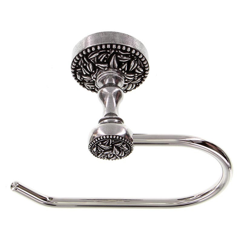San Michele Wall Mount Toilet Paper Holder, Vintage Pewter