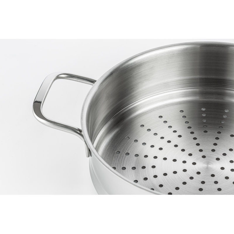 9.0 QT Stainless Steel Steamer Pot with Basket Insert