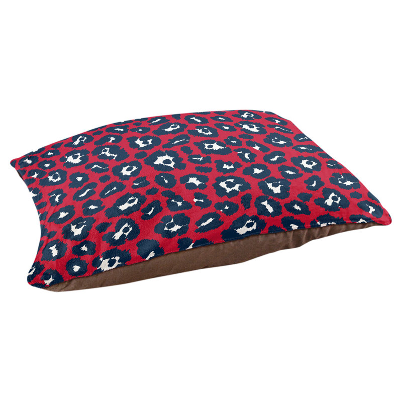 Coussin pour chien Baltimore Football, Grand (l 30 po x P 40 po x H 5 po), Rouge / blanc / bleu nautique