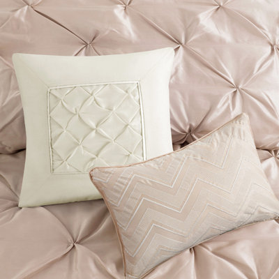 Édredon très grand King Blush 7 pièces