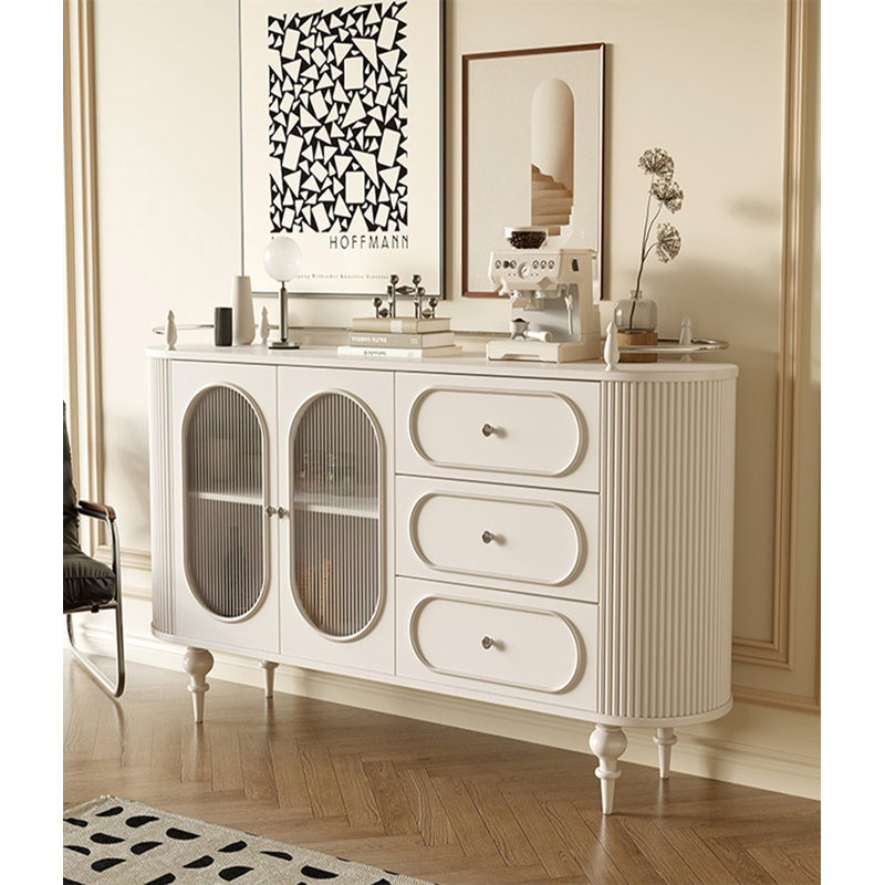 Buffet Addileigh, H 35,43 po x l 47,24 po x P 15,75 po, Blanc