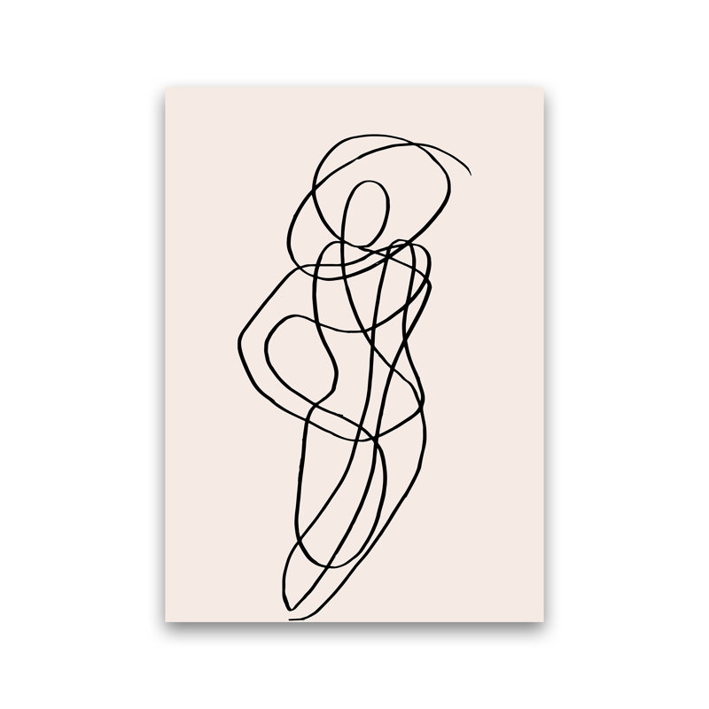 Tangled Lines Female 1 by Planeta444 - No Frame Print, No Framed, 84cm H x 60cm W x 1cm D