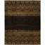 Donrico Hand Knotted Wool Southwestern Area Rug in Black-1042233528