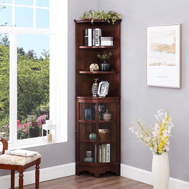 Armoire de coin Retro, 77.17, Brun noyer