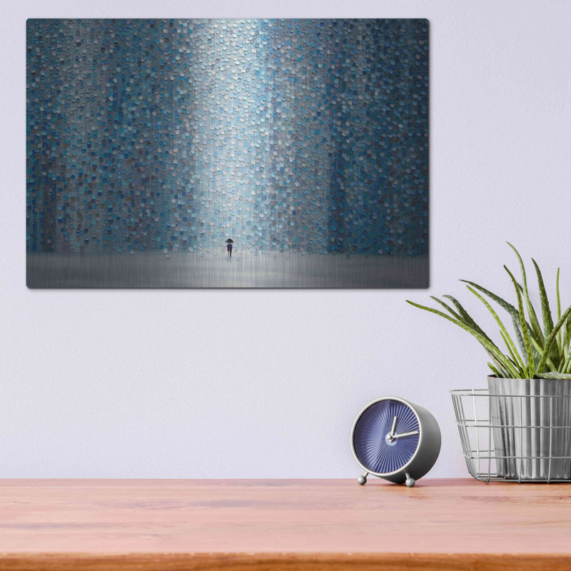 «Blue Rain» par Ekaterina Ermilkina, H 12 po x l 16 po