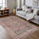 Persian Seal Plush Area Rug – Timeless Textured Accent with Non-Slip Base