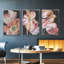 Pastel Parrot Tulips I, ensemble de 3 toiles encadrées sur toile-1970213037-1970213038