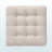 Charlise Beige Fabric Upholstered Tufted Cube Ottoman Set of 2, 14.97" H X 13.85" W X 13.85" D