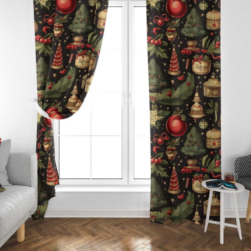 Janot Room Darkening Curtain Pair, 20" W x 82" L