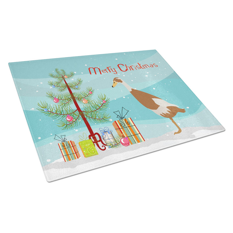 Planche à découper en verre trempé pour canard de noël en verre trempé caroline