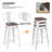 Johntell Metal Dining Chair Counter Height Chairs Stackable Barstools Wood with Removable Backrest-683726928-683726929