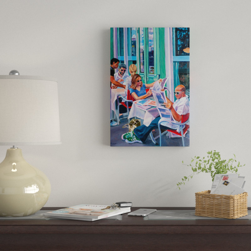« dimanche matin », reproduction sur toile, H 12 po x l 8 po x P 0,75 po, Toile tendue, Pas de tapis