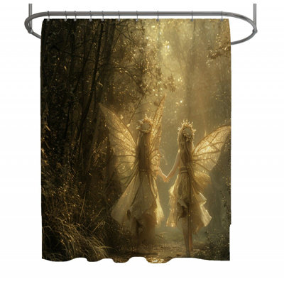 Rideau de douche Fairy Sœurs - Décoration de salle de bain Mythique