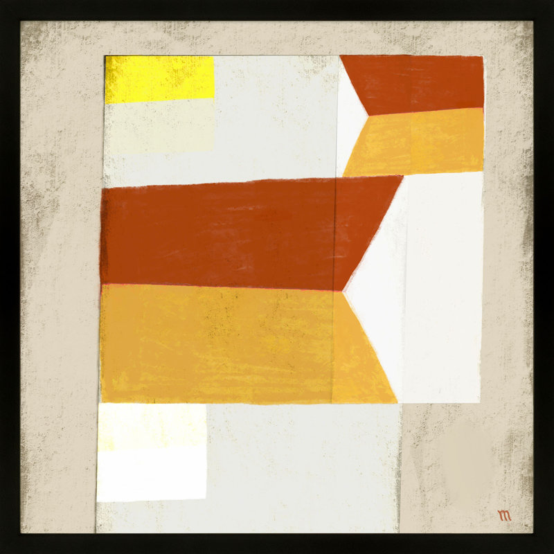 «Signal Flags 2» par Studio M - peinture encadrée, Cadre noir, H 30 po x l 30 po x P 1,25 po