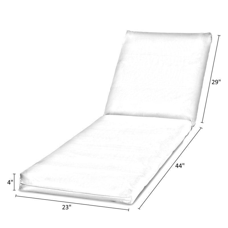 Outdoor Chaise Lounge Chair Cushion, Indigo