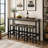 Modern Design Kitchen Dining Table, Pub Table, Long Dining Table Set With 3 Stools, Easy Assembly