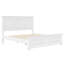 Structure de lit très grand style traditionnel de style champêtre et traditionnel, blanc-77235791-77235788