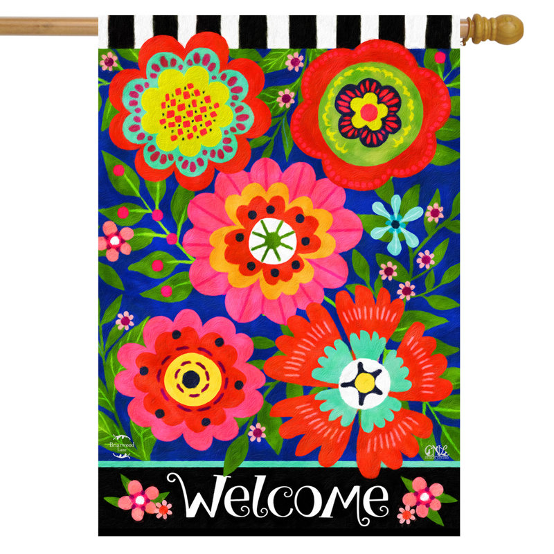 Bright Blooms House Flag