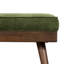 Luca 55" Velvet Fabric Bench in Distressed Green-1924521085
